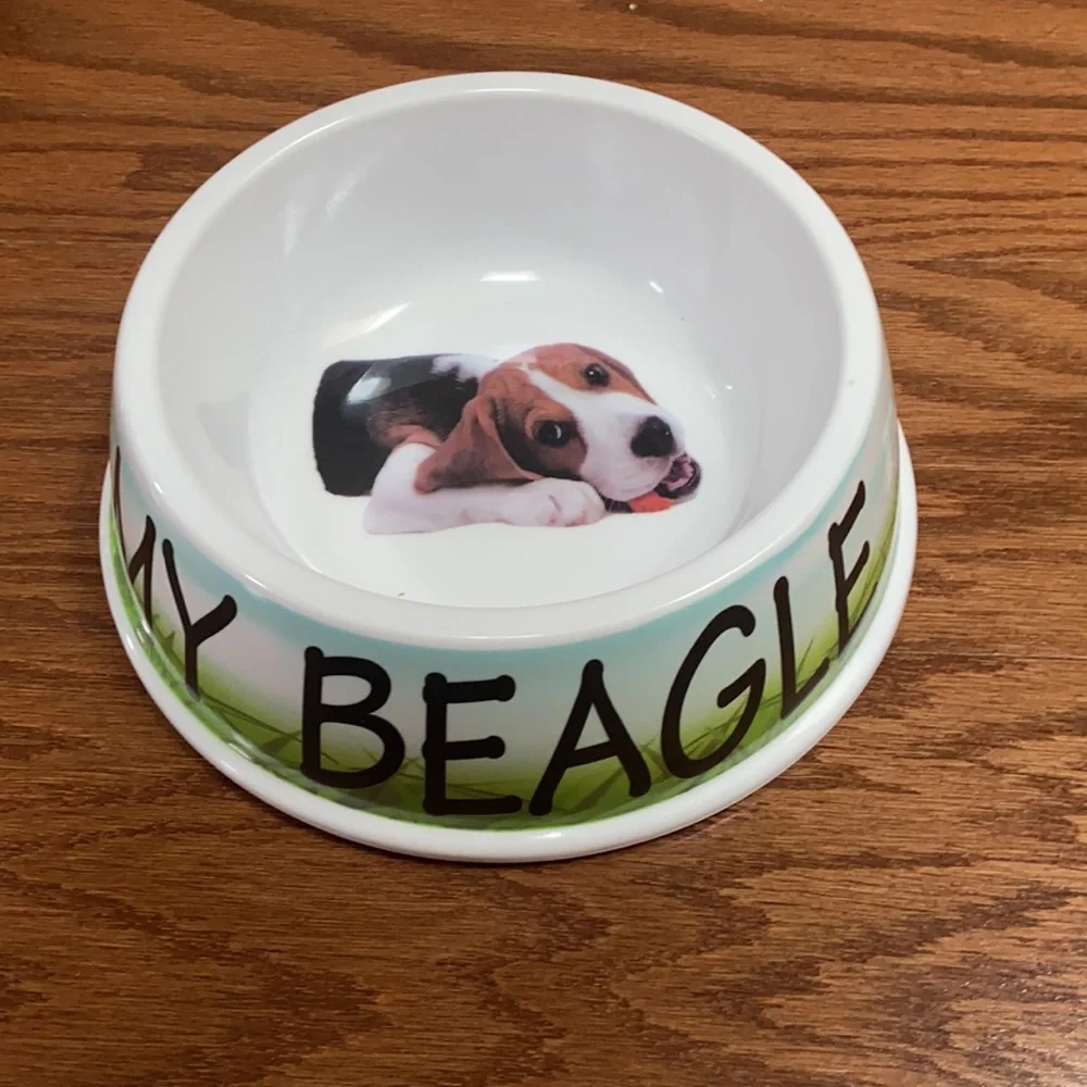 “I ❤️ My Beagle” dog bowl